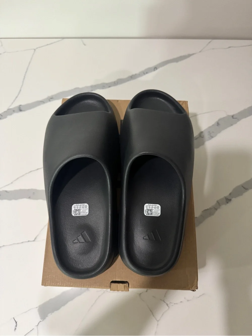 adidas Black YZY Slide Men's Minimal Slide Sandals